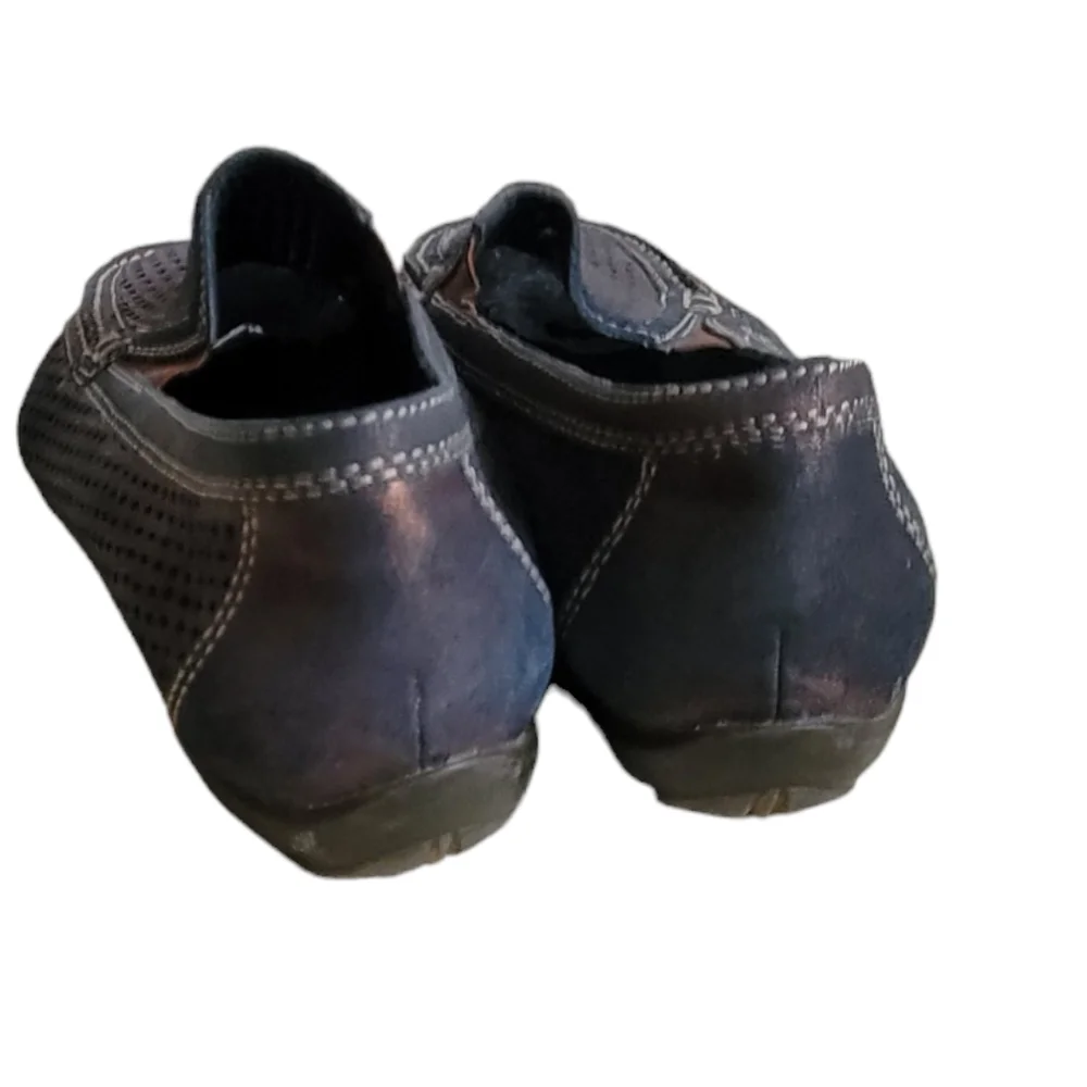 DONALD PLINER SPORT Leather Perforated Driving Mocassins 8.5 - Picture 4 of 7